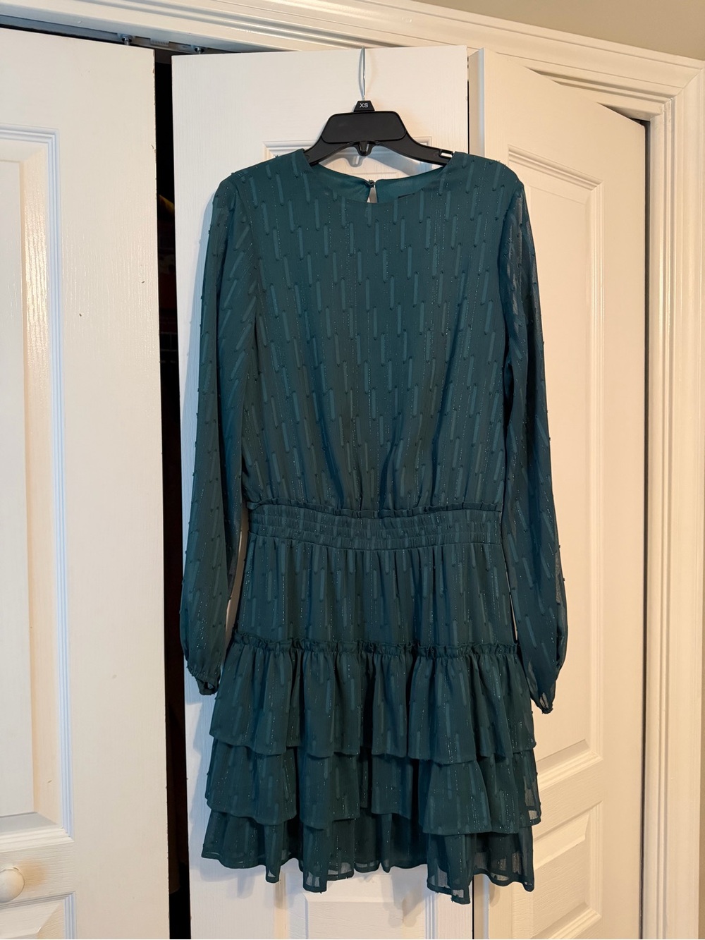 Express Green Textured Dress